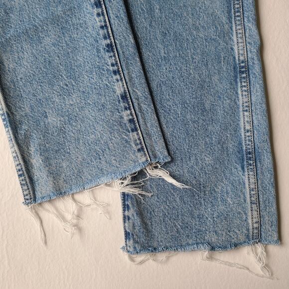 SLVERLAKE Hero Last Goodbye High Waist Ankle Blue Jeans Raw Hem Womens Size 27 - Picture 7 of 14